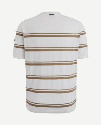 Knitted t-shirt streep