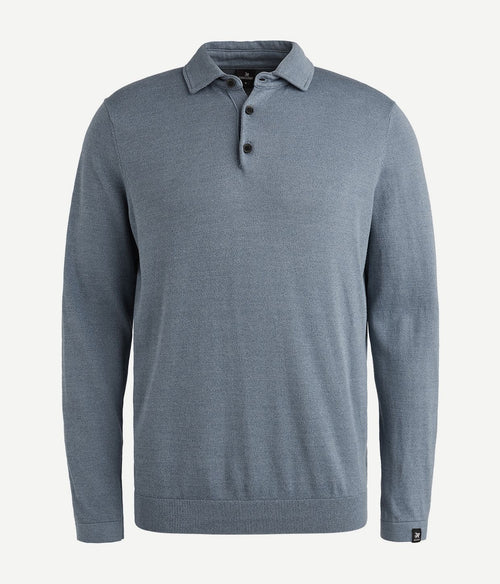 Vanguard longsleeve poloshirt blauw