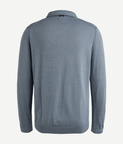 Vanguard longsleeve poloshirt blauw