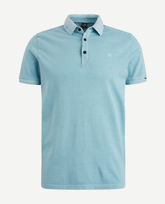 Vanguard mercerized jersey polo lichtblauw | Regular-fit