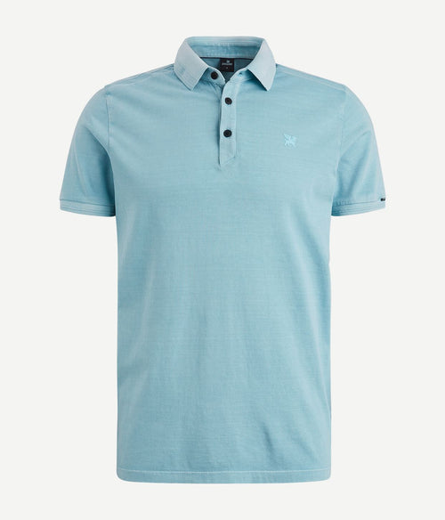 Vanguard mercerized jersey polo lichtblauw | Regular-fit