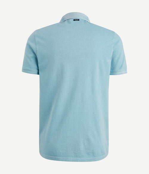 Vanguard mercerized jersey polo lichtblauw | Regular-fit