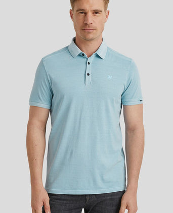 Vanguard mercerized jersey polo lichtblauw | Regular-fit