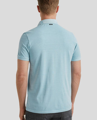 Vanguard mercerized jersey polo lichtblauw | Regular-fit