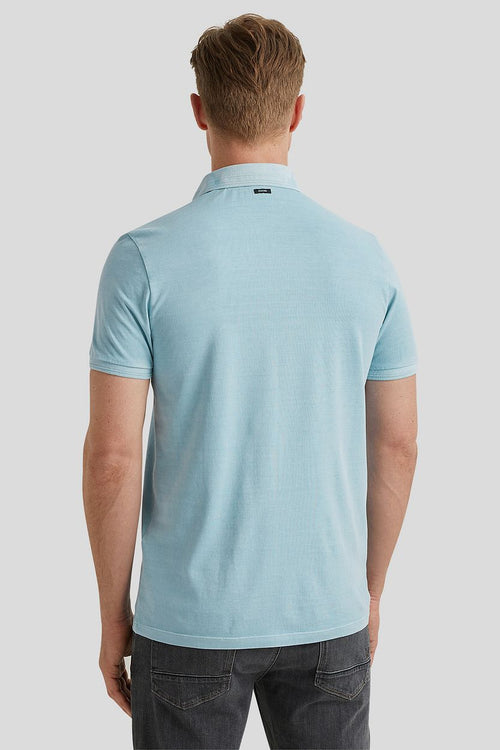 Vanguard mercerized jersey polo lichtblauw | Regular-fit