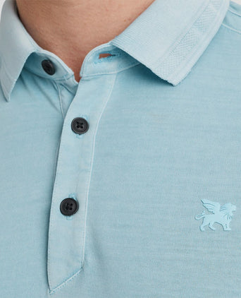 Vanguard mercerized jersey polo lichtblauw | Regular-fit