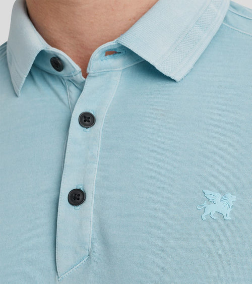 Vanguard mercerized jersey polo lichtblauw | Regular-fit