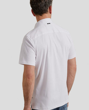 Short sleeves overhemd wit
