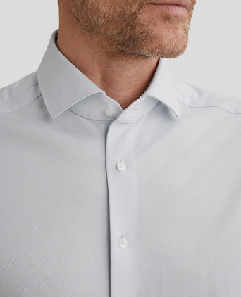 Overhemd elevated knit lichtblauw