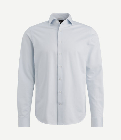 Overhemd elevated knit lichtblauw