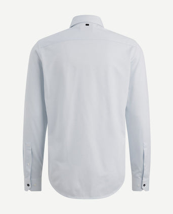 Overhemd elevated knit lichtblauw