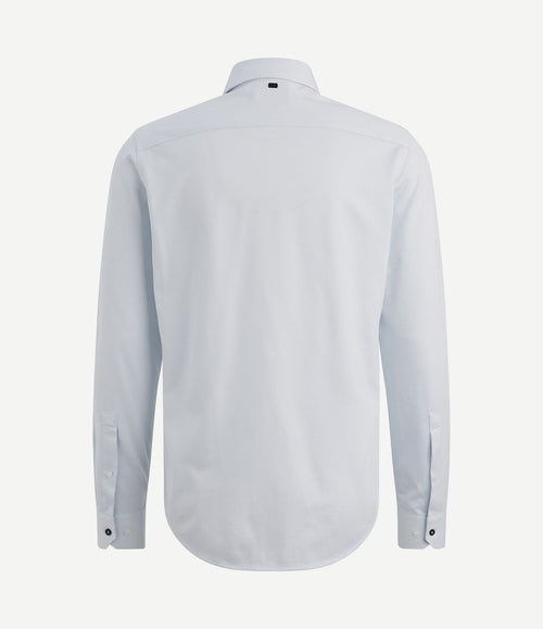 Overhemd elevated knit lichtblauw
