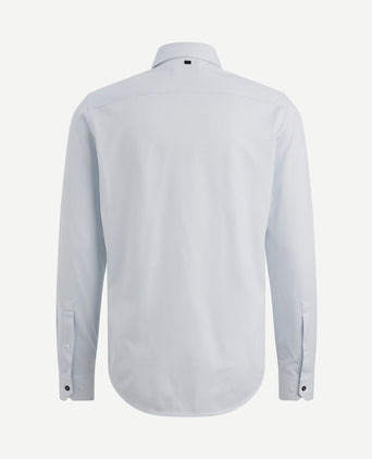 Overhemd elevated knit lichtblauw