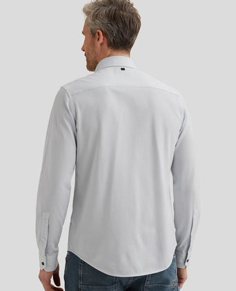 Overhemd elevated knit lichtblauw
