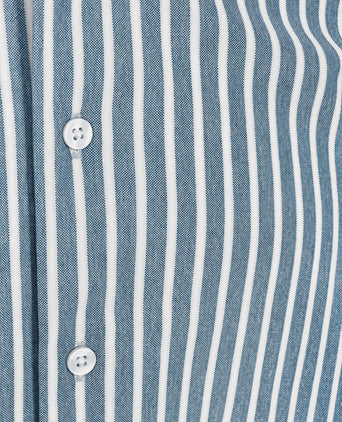 Overhemd elevated knit streep blauw