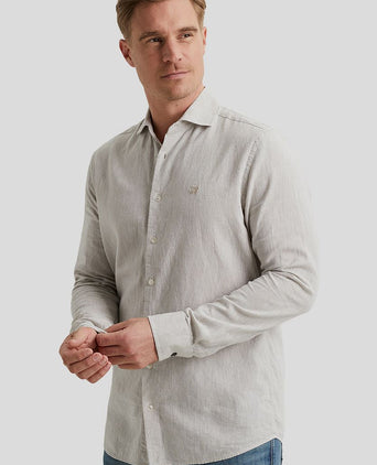 Vanguard overhemd linnen beige | Regular-fit