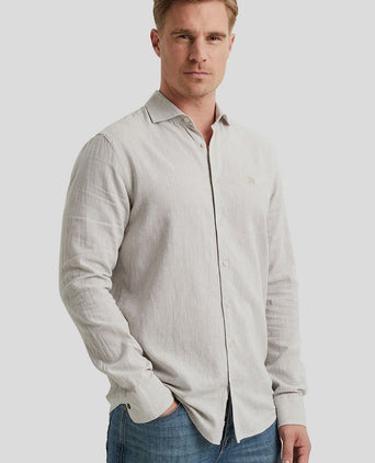 Vanguard overhemd linnen beige | Regular-fit