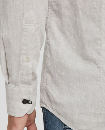 Vanguard overhemd linnen beige | Regular-fit