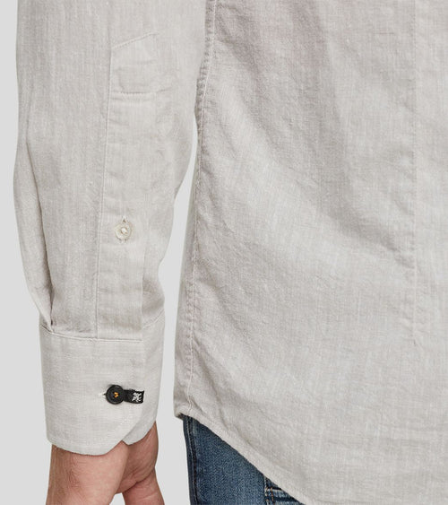 Vanguard overhemd linnen beige | Regular-fit