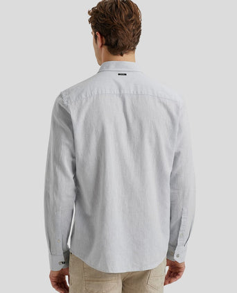 Vanguard overhemd linnen blend lichtblauw | Regular-fit