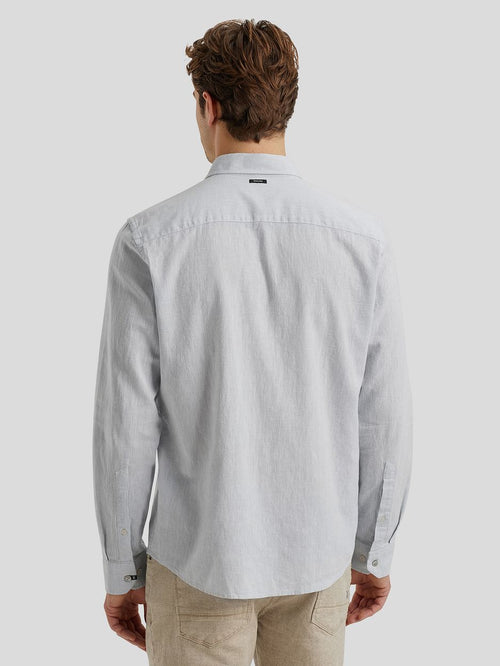 Vanguard overhemd linnen blend lichtblauw | Regular-fit