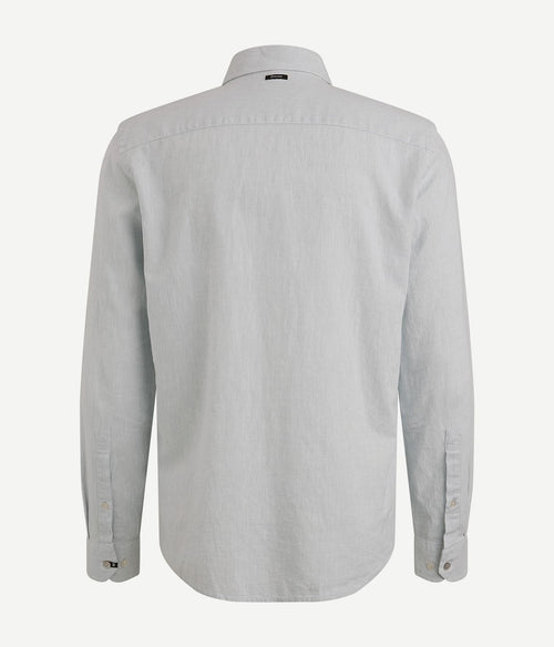 Vanguard overhemd linnen blend lichtblauw | Regular-fit