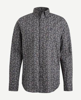 Vanguard overhemd print bruin | Regular-fit