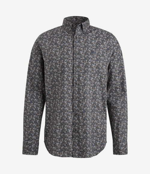 Overhemd print bruin