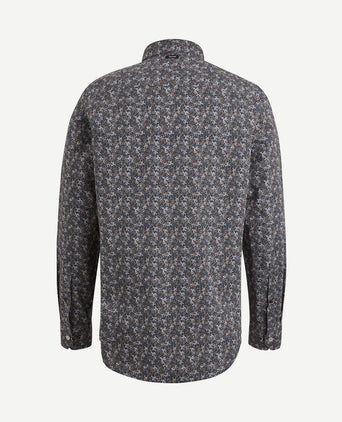 Overhemd print bruin