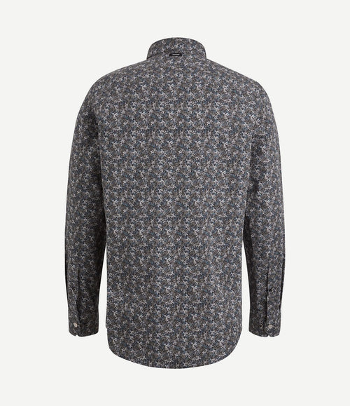 Overhemd print bruin