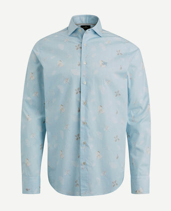 Vanguard overhemd print lichtblauw | Regular-fit