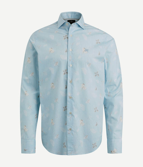 Vanguard overhemd print lichtblauw | Regular-fit