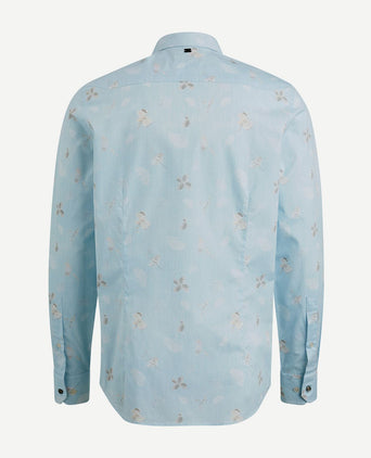 Vanguard overhemd print lichtblauw | Regular-fit