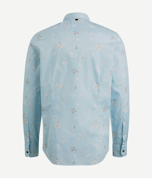 Vanguard overhemd print lichtblauw | Regular-fit