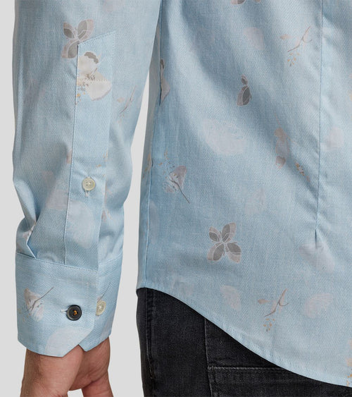 Vanguard overhemd print lichtblauw | Regular-fit