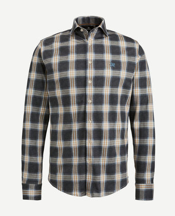 Overhemd ruit donkerblauw