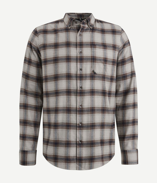 Vanguard overhemd ruiten taupe | Regular-fit