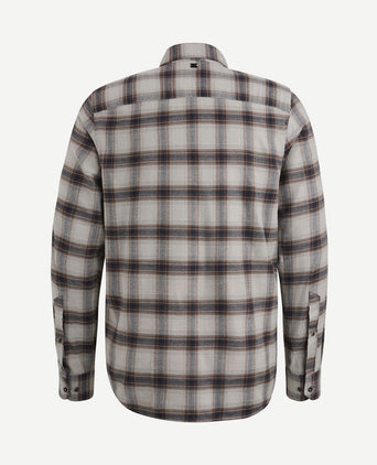 Overhemd ruiten taupe