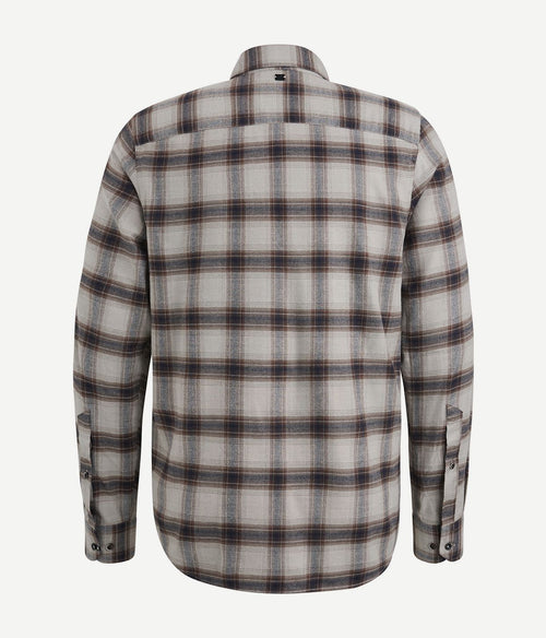 Vanguard overhemd ruiten taupe | Regular-fit