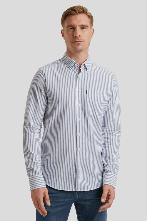 Vanguard overhemd streep lichtblauw | Regular-fit
