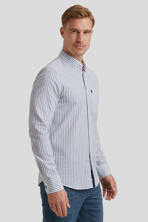 Vanguard overhemd streep lichtblauw | Regular-fit