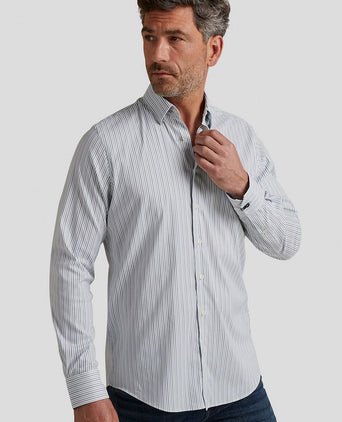 Vanguard overhemd strepen lichtblauw | Regular-fit