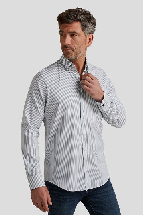 Vanguard overhemd strepen lichtblauw | Regular-fit