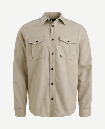 Overshirt brushed greige