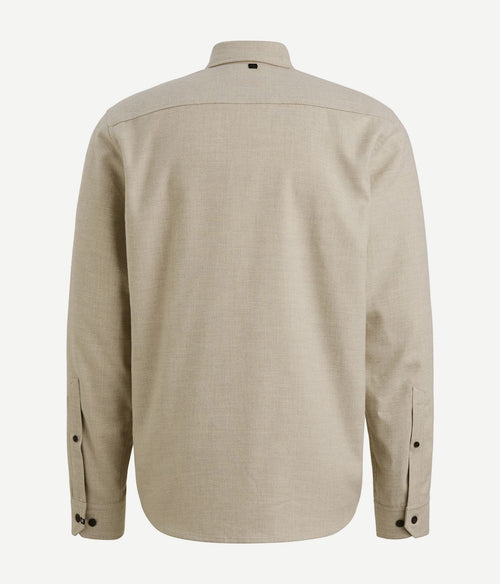 Vanguard overshirt brushed greige | Regular-fit