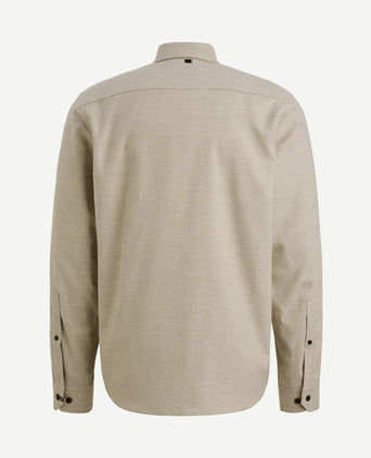 Overshirt brushed greige
