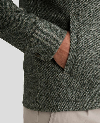Overshirt brushed groen