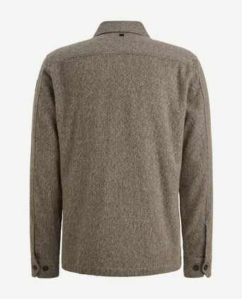 Vanguard overshirt brushed taupe | Regular-fit