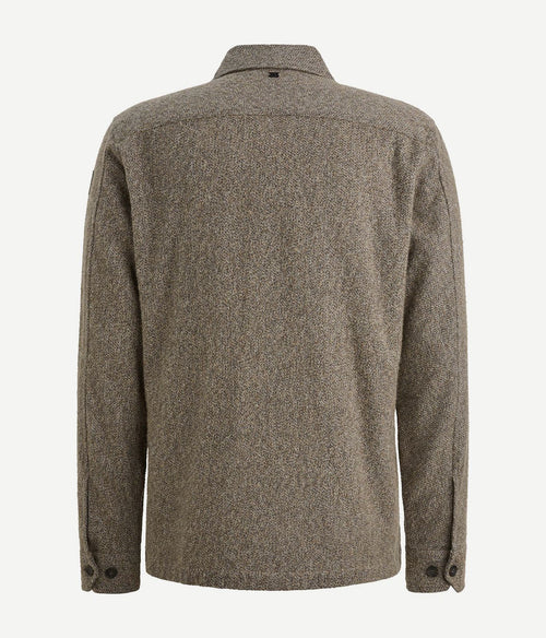 Vanguard overshirt brushed taupe | Regular-fit