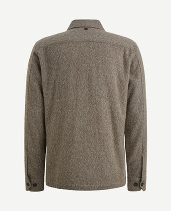 Overshirt brushed taupe